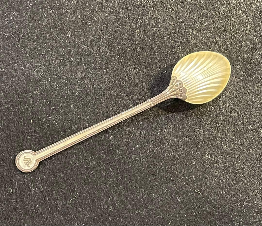 デヴィット アンデルセン カトラリー スプーン シルバー 純銀 ホワイト 七宝焼