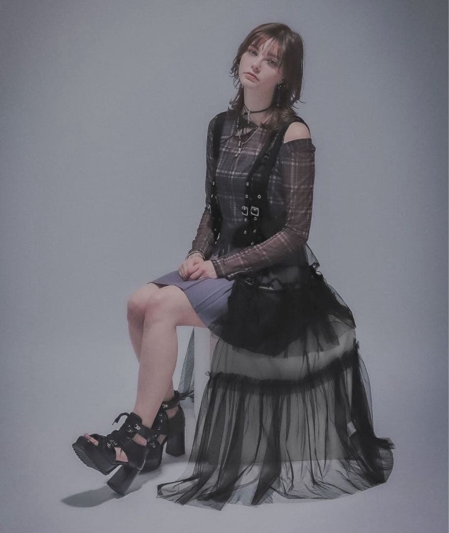 サスツキチュールベルトスカート(HARE)