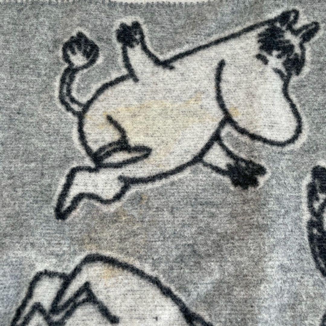 激レア✨北欧KLIPPAN ムーミンブランケット　毛布　膝掛け動物　大きい