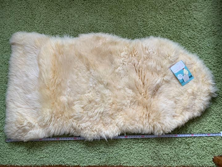 ムートン　マット　羊毛本皮