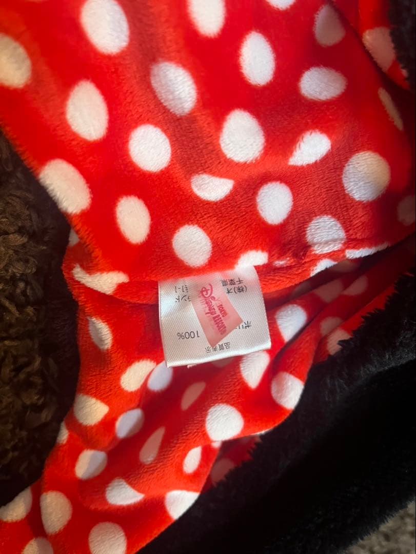 ミニー　ディズニー　マフラーキャップ