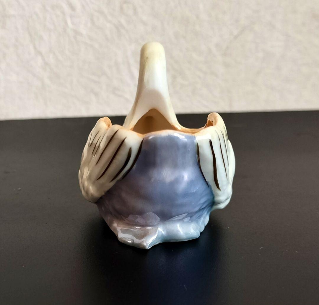 美品！オールドノリタケ 白鳥 スワン 小ボウル1918年 ラスター彩