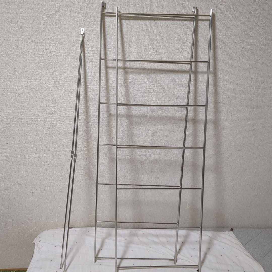 無印良品ステンレスユニットシェルフ　オーク材棚セット　ワイド　中