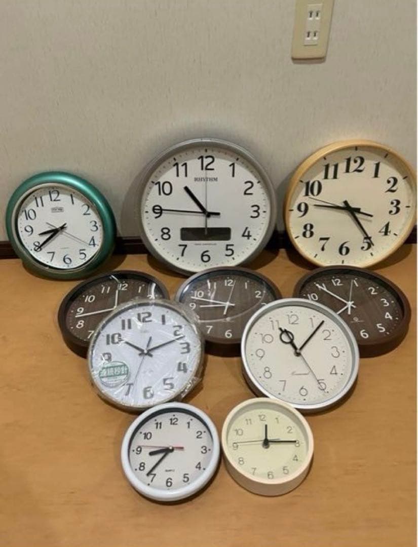 掛け時計10点セット｜現状品まとめ売り （RHYTHM など）