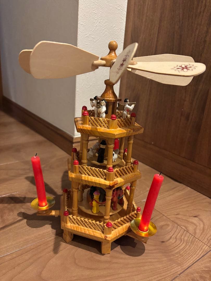 クリスマスピラミッド　アンティーク　美品