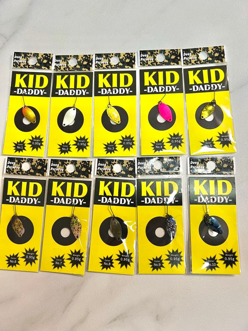 ディープパラドックス KID DADY キッドダディ0.95g 10色セット