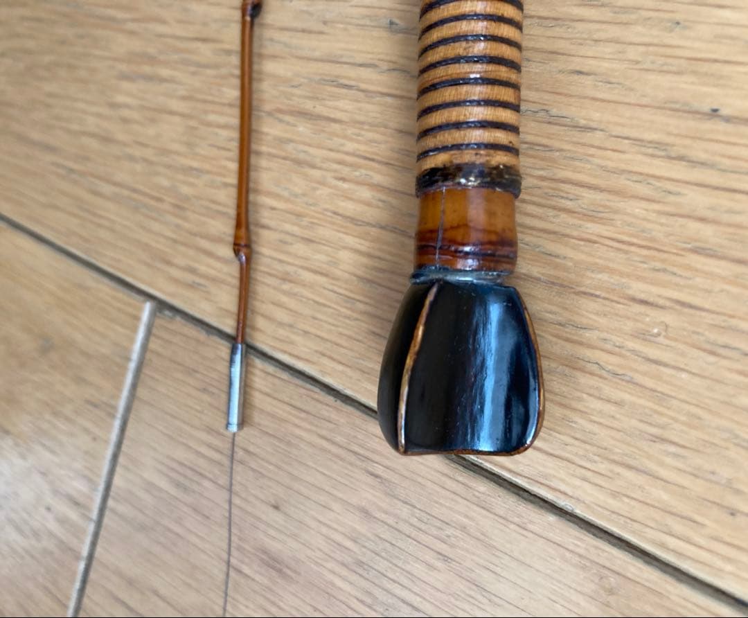 江戸和竿　実釣未使用・完品　ハゼ用水雷竿　東作一門　寿代作　2継　93ｃｍ