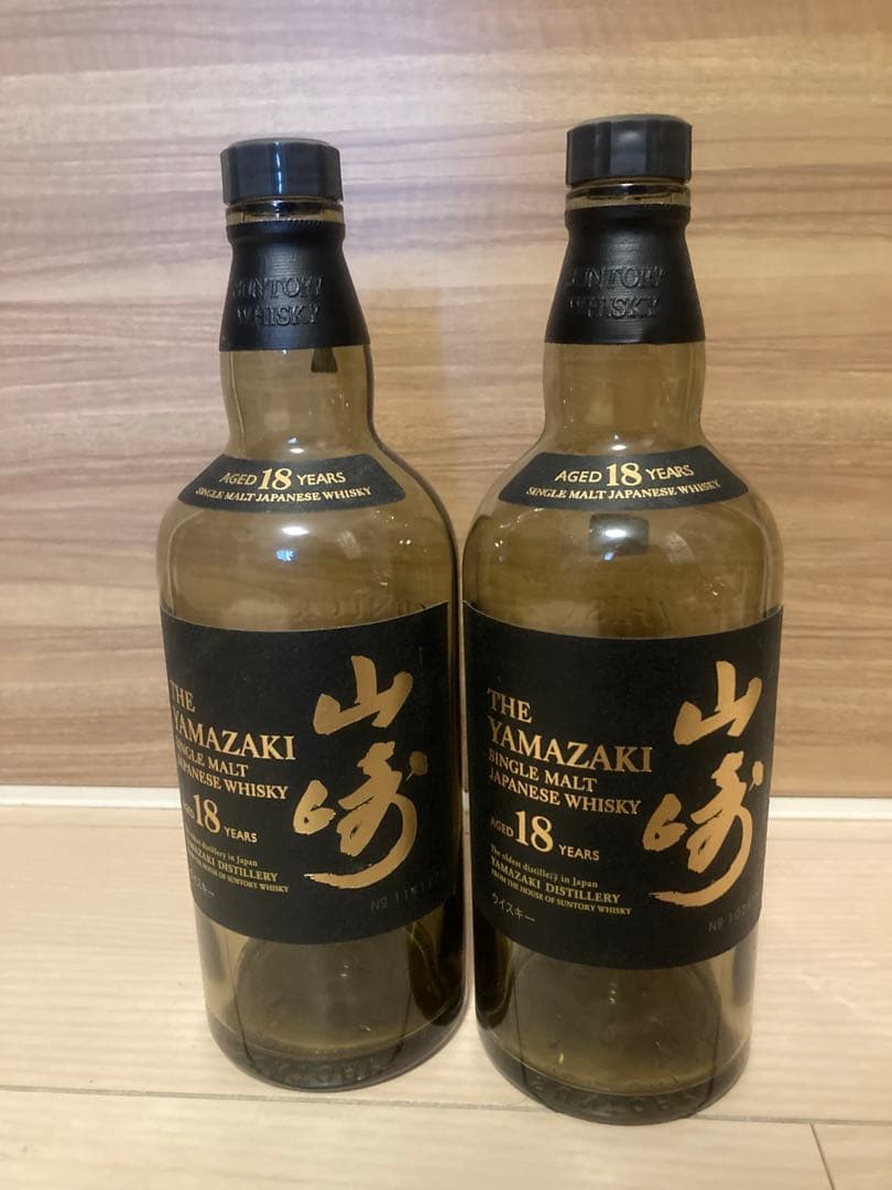 山崎 18年 シングルモルトウイスキー 空ボトル12本セット