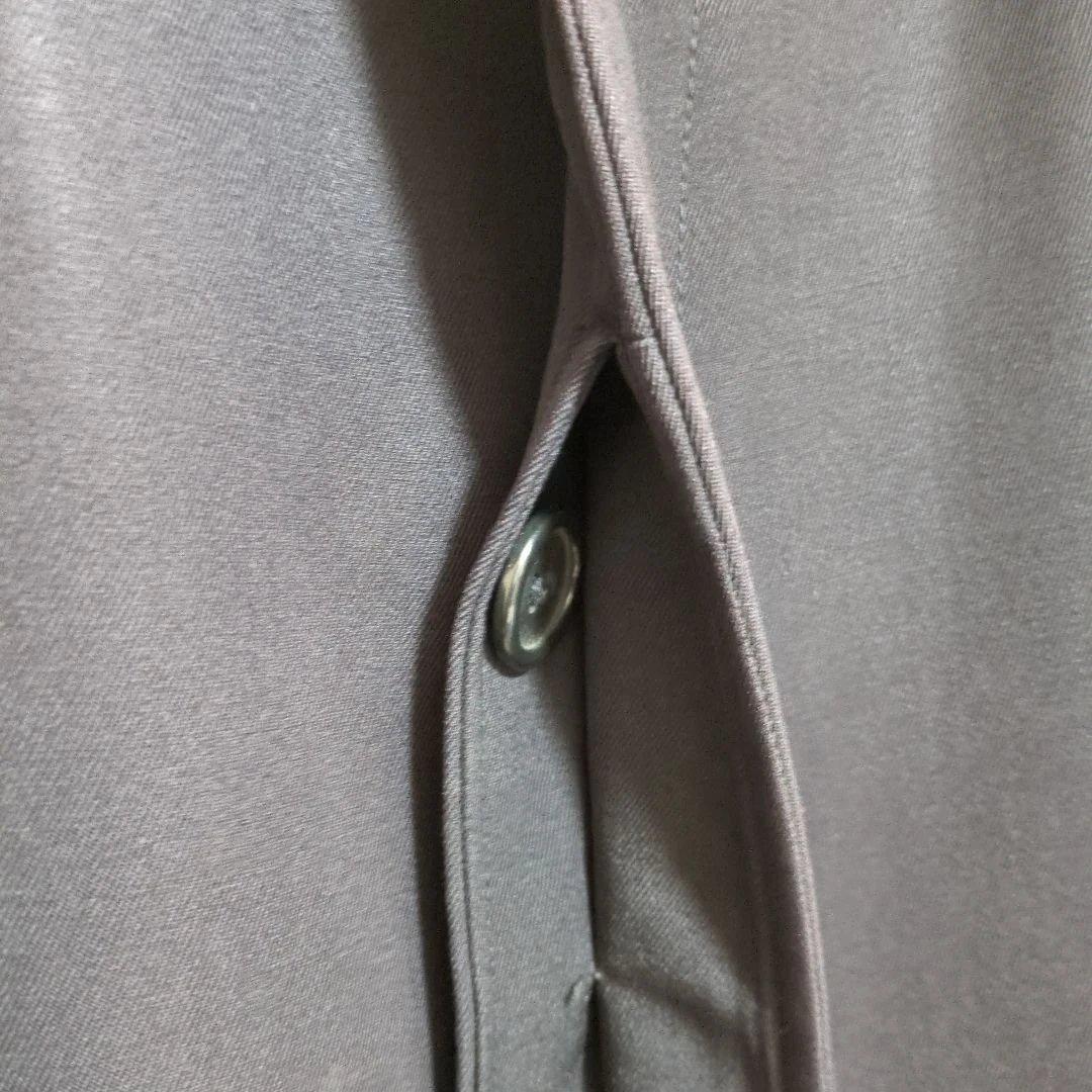 90s　バーバリー　ステンカラーコート　紺　ウールギャバ　ブレラ　L～XL