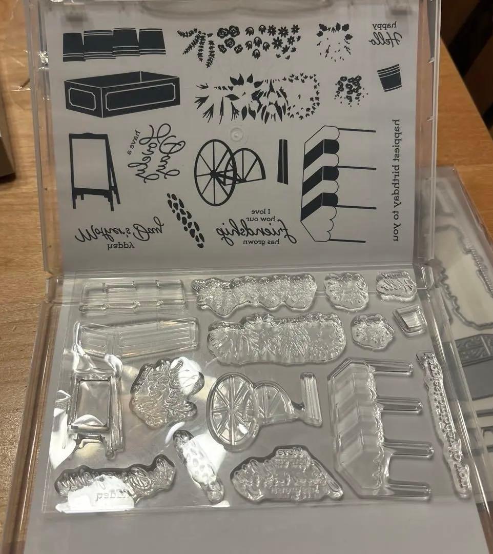 未使用⭐︎超人気♡Flower Cart スタンプセットスタンピンアップ