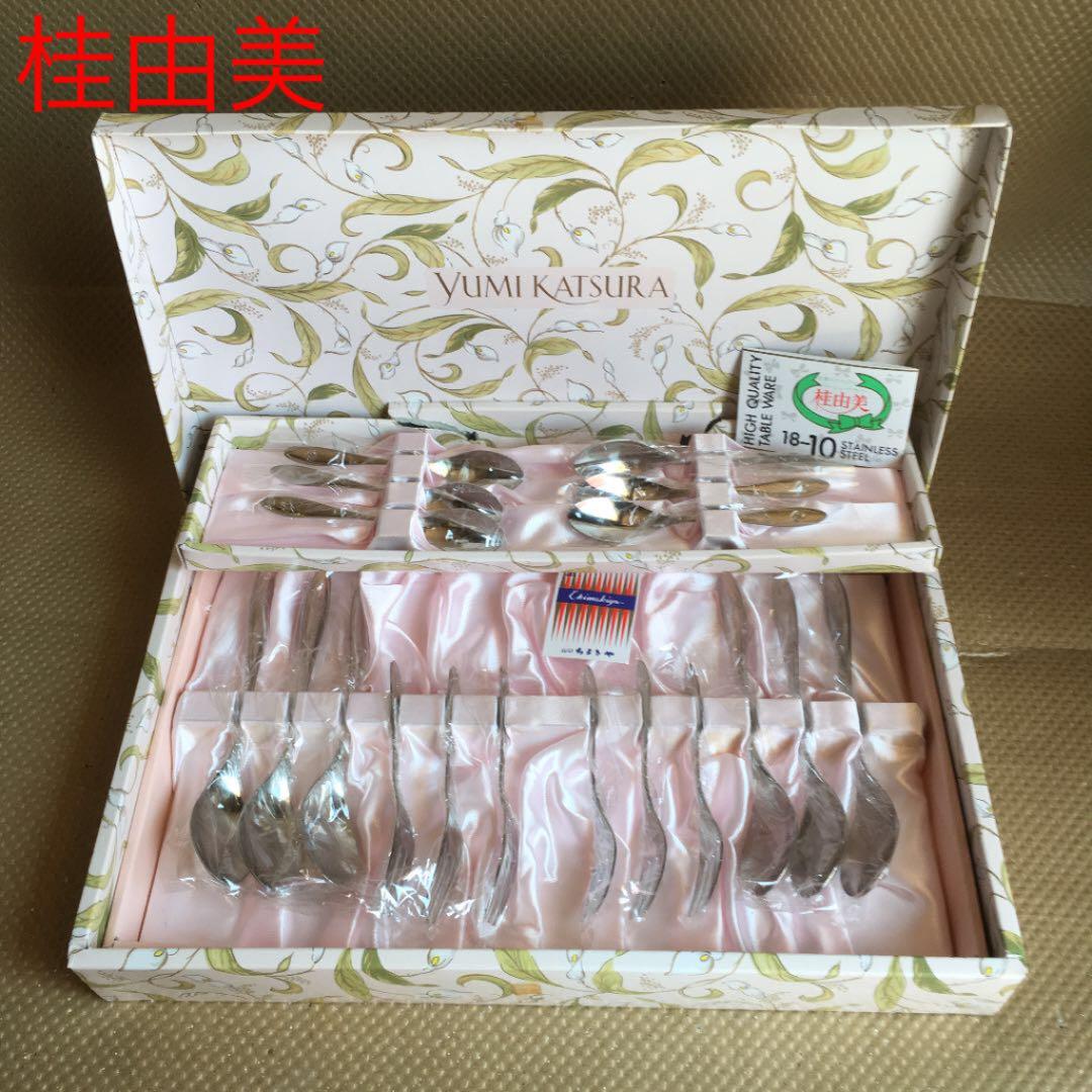 0669　スプーン フォーク 桂由美 カトラリー 6客セット 18-10ステンレ