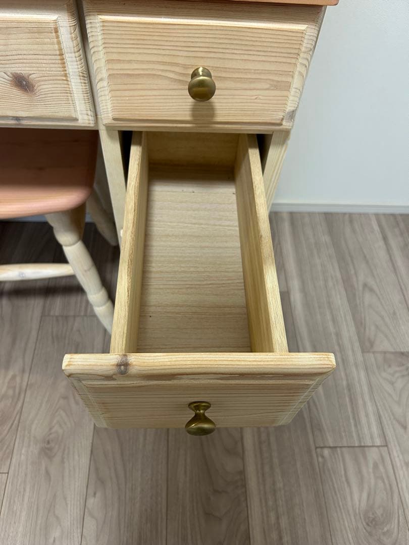 ‼️半額以下‼️ドレッサー 三面鏡 北欧 ピンク ナチュラル テーブル デスク 鏡台