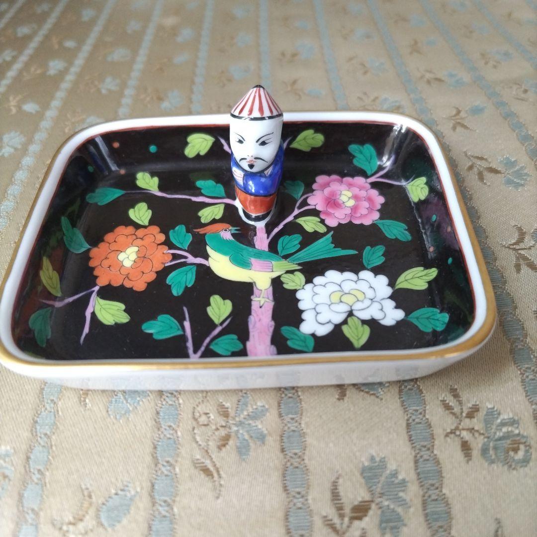 HEREND　ヘレンド　手描き　飾り付　長方形ミニトレイ