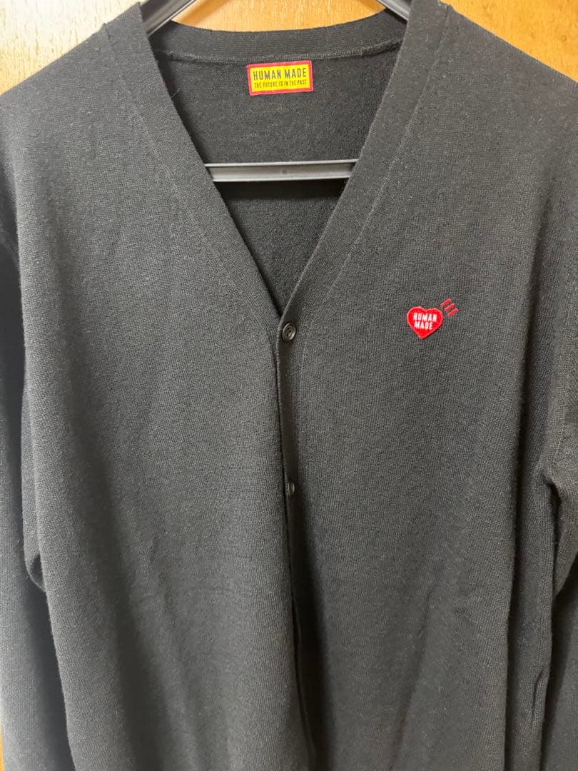 HUMAN MADE ブラック カーディガン