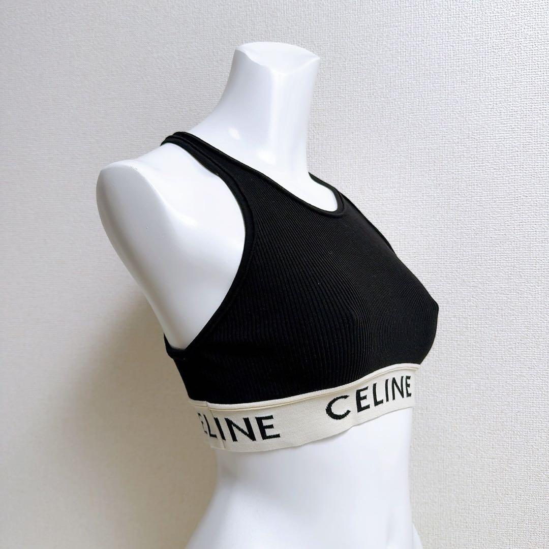 CELINE セリーヌ アスリート スポーツ ブラ タンクトップ ブラック XS