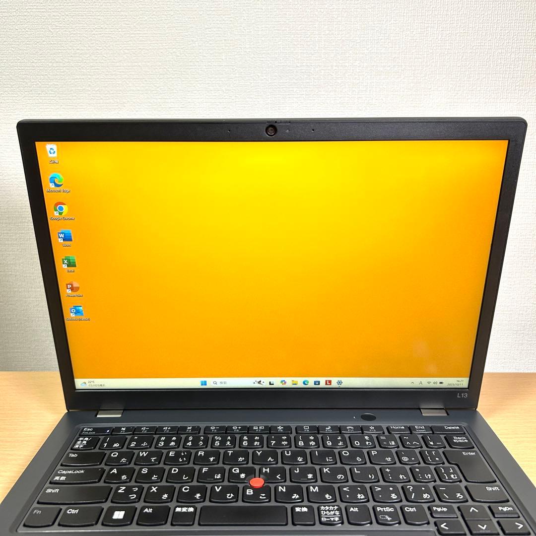 美品 Lenovo ThinkPad L13 Gen4 i5 16GB オフィス