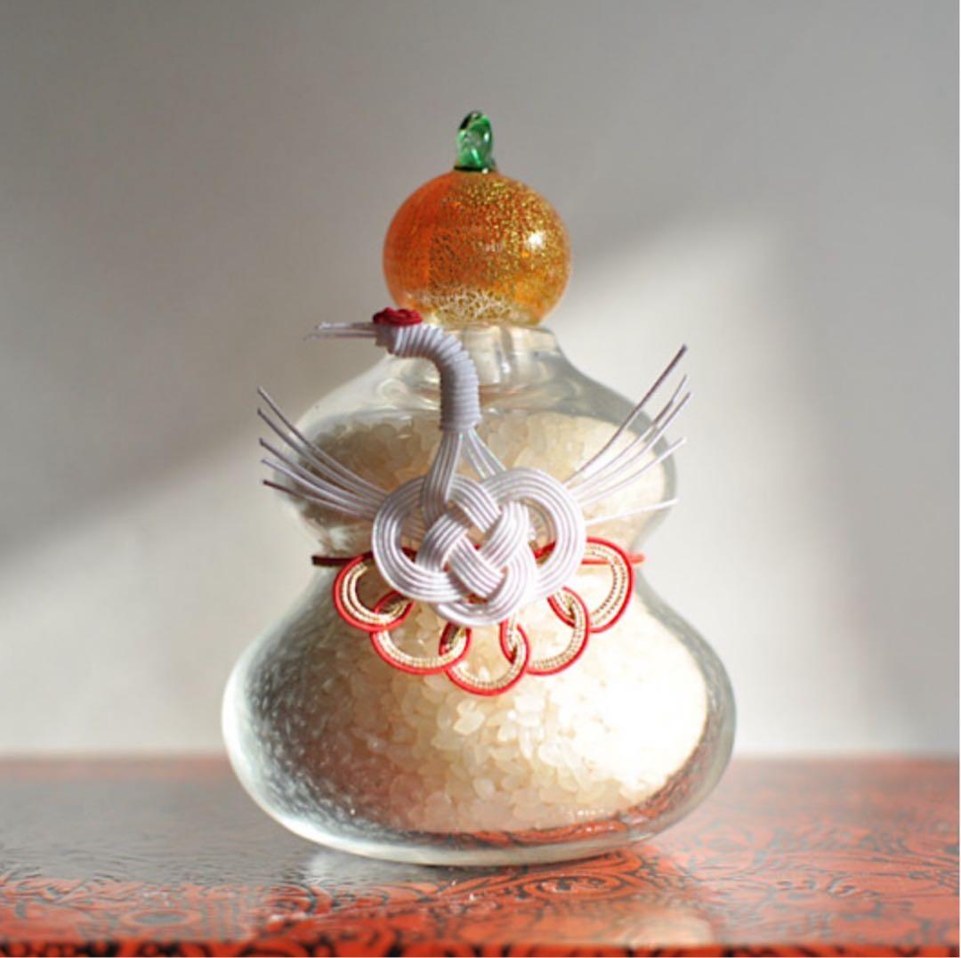 cullet 太閤鏡餅　ガラス製　鏡餅