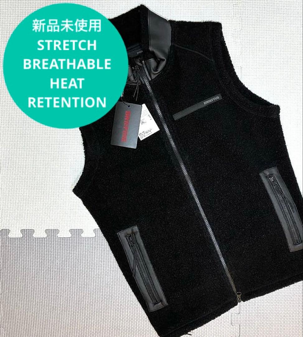 BRIEFING SH MS WOOL BOA VEST（BLACK／M）