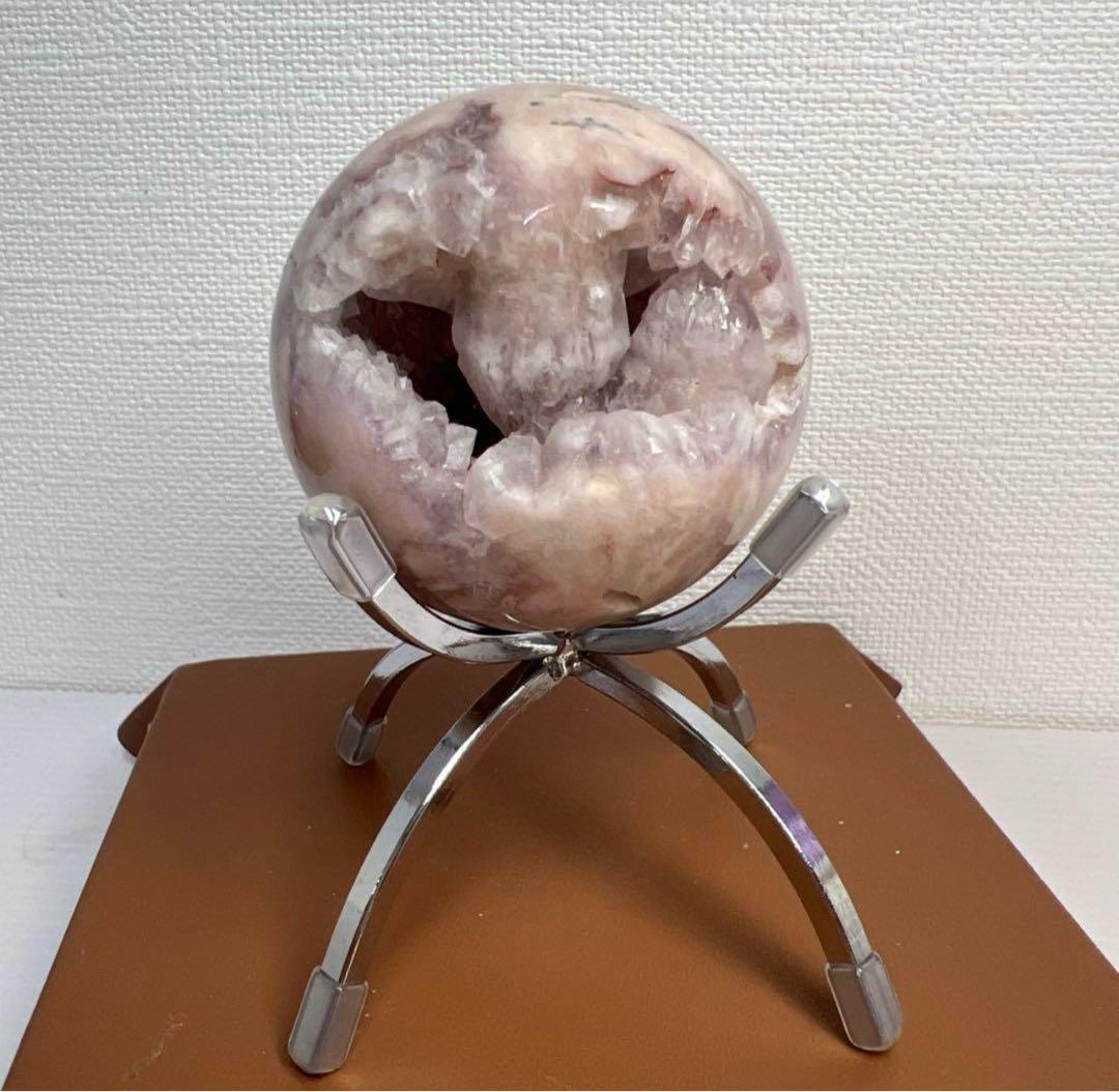 向江大樹　アメジストドーム　原石　浄化置物 木製台座付き600g2点