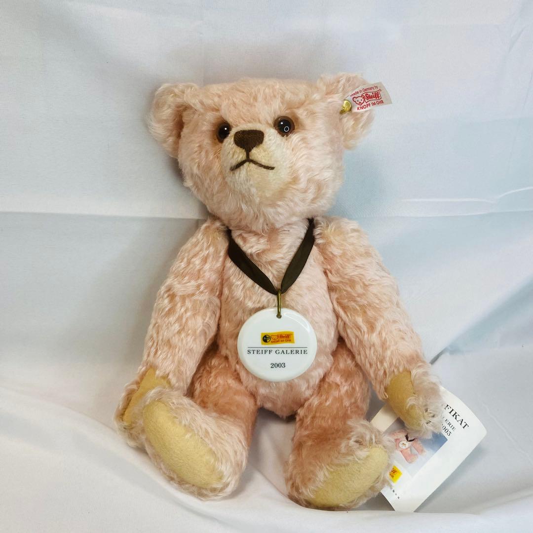 【白タグ】シュタイフ　テディベア　2003 ピンク
