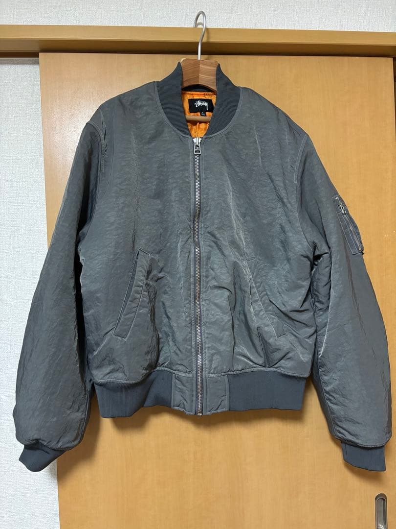 ジャケット・アウター nacccySTUSSY DYED NYLON BOMBER JACKET