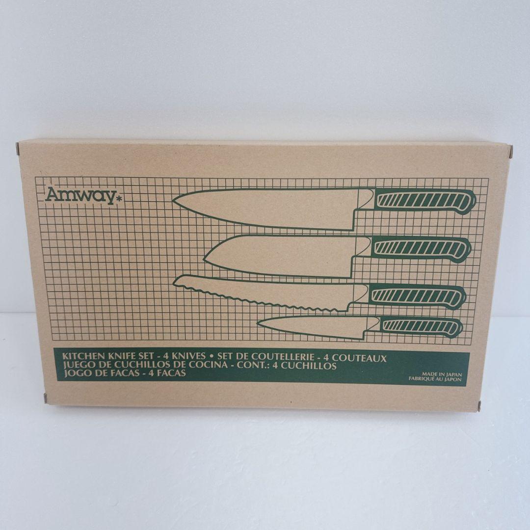 新品未使用品 Amway キッチンナイフセット 4本 包丁 アムウェイ
