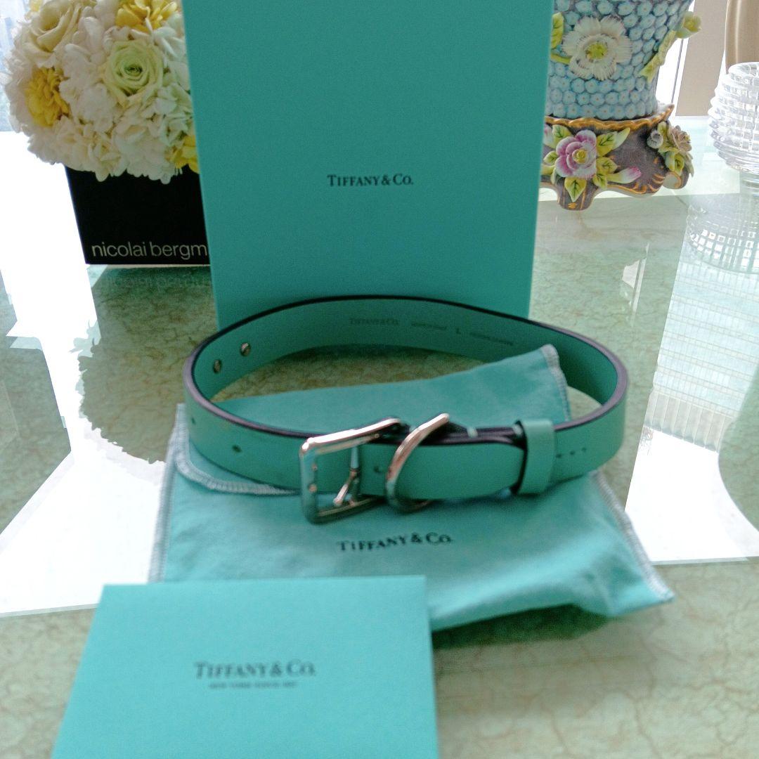ティファニー　tiffany 犬　ペット　首輪　箱入り　格安　L 誕生日記念日
