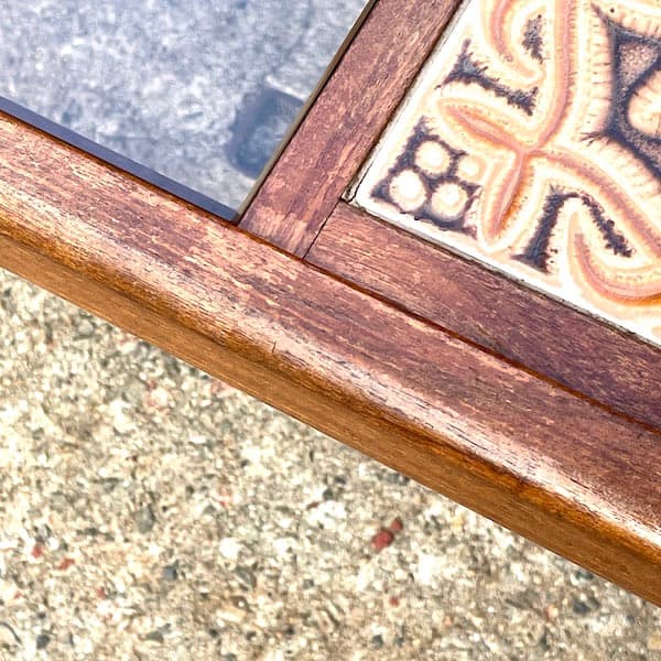 関西限定　送料別　ジープラン　ガラスコーヒーテーブル　タイルトップローテーブル2