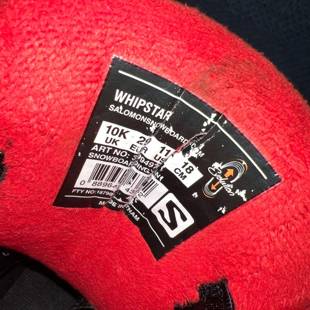5回使用 キッズスノーボード SALOMON 90cm×バイン×ベルクロブーツ