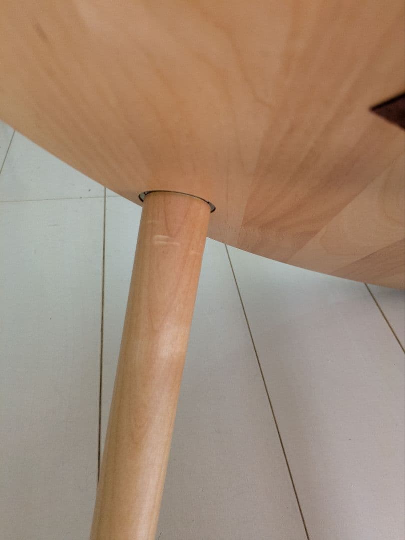 高野木工 円形リビングテーブル 9バルーン伸張式 3枚