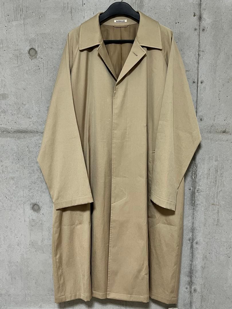 ジャケット・アウター WASHED FINX CHAMBRAY SOUTIEN COLLAR COAT