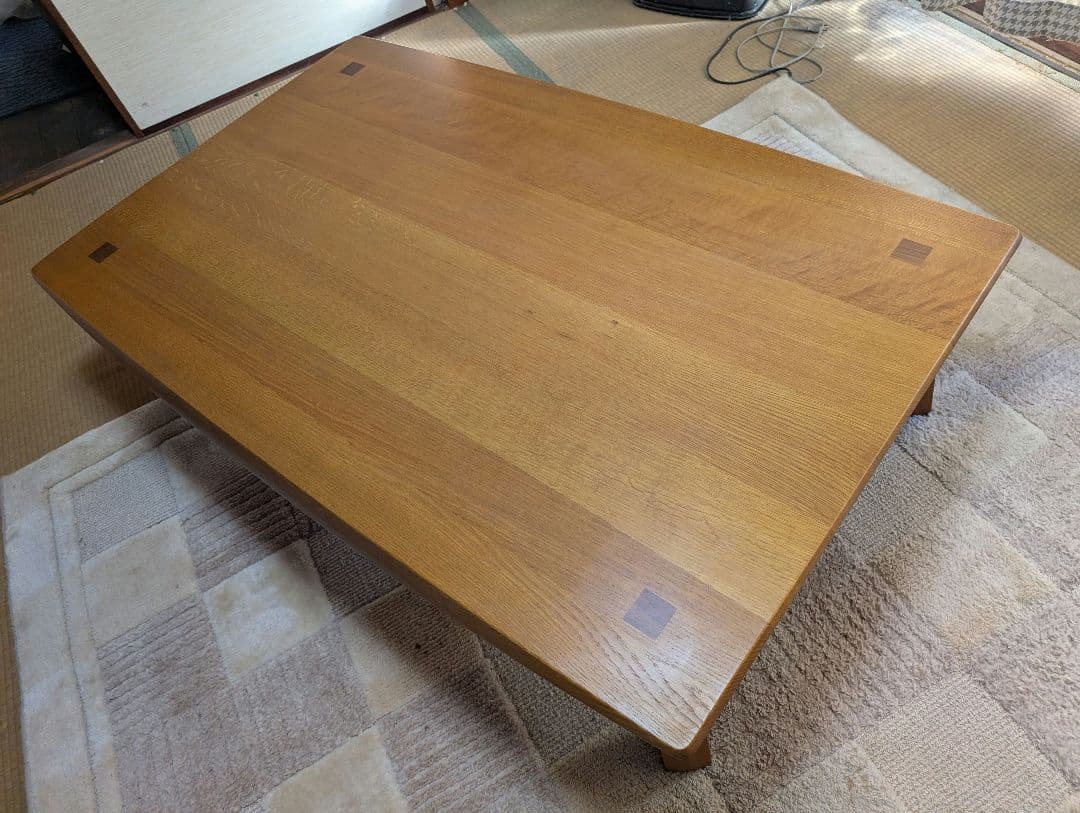 飛騨産業　円空　木製長方形座卓ローテーブル