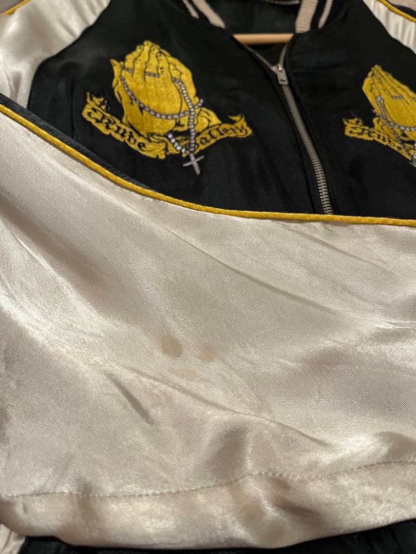 ルードギャラリー 初期 マリア刺繍 スカジャン レーヨン100% ブラック M