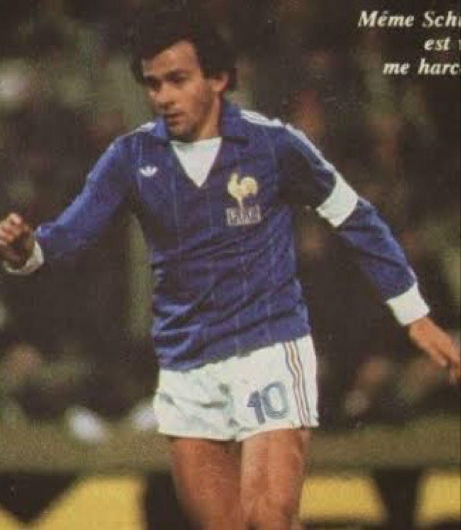 フランス代表　1980-81 ホーム　長袖　ユニフォーム　プラティニ　ビンテージ
