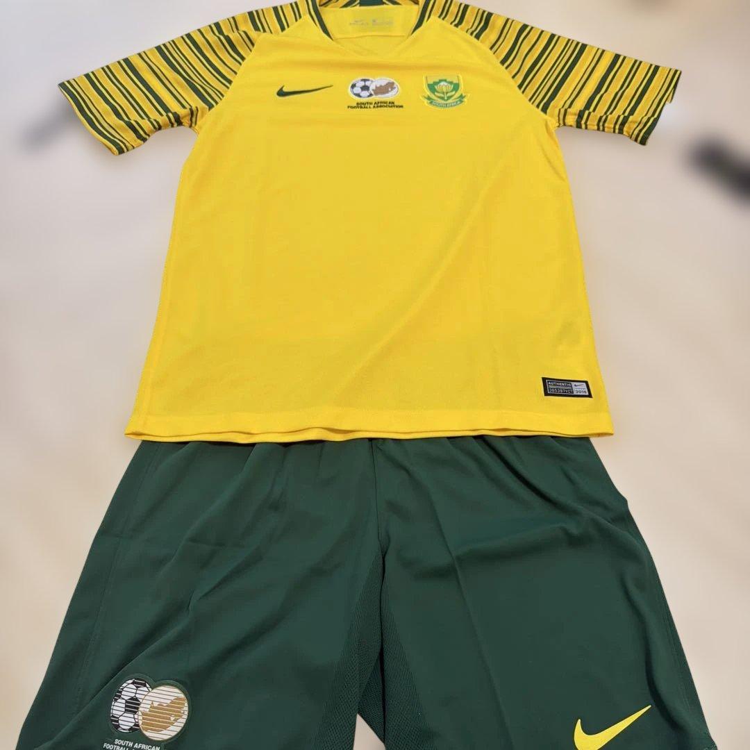 【レア】南アフリカサッカー代表 2018 ホームユニホーム 上下 海外Sサイズ