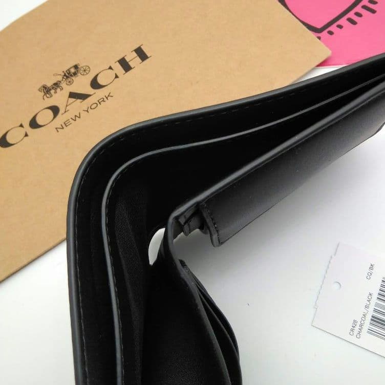 新品　COACH　折り財布　メンズ　人気の小銭入れ付き