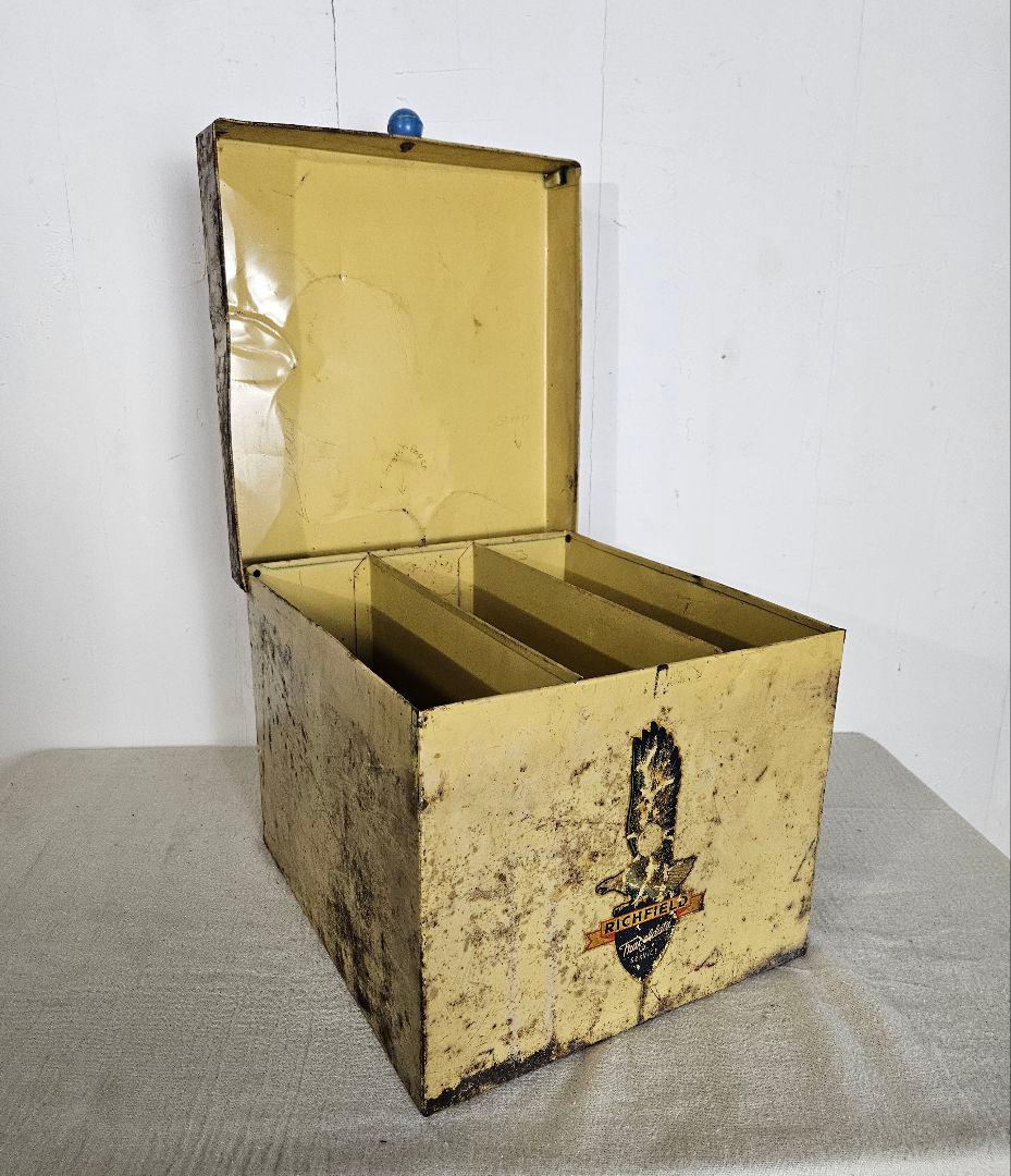 USヴィンテージ 1940-60’s ブリキのファイルケース Richfield