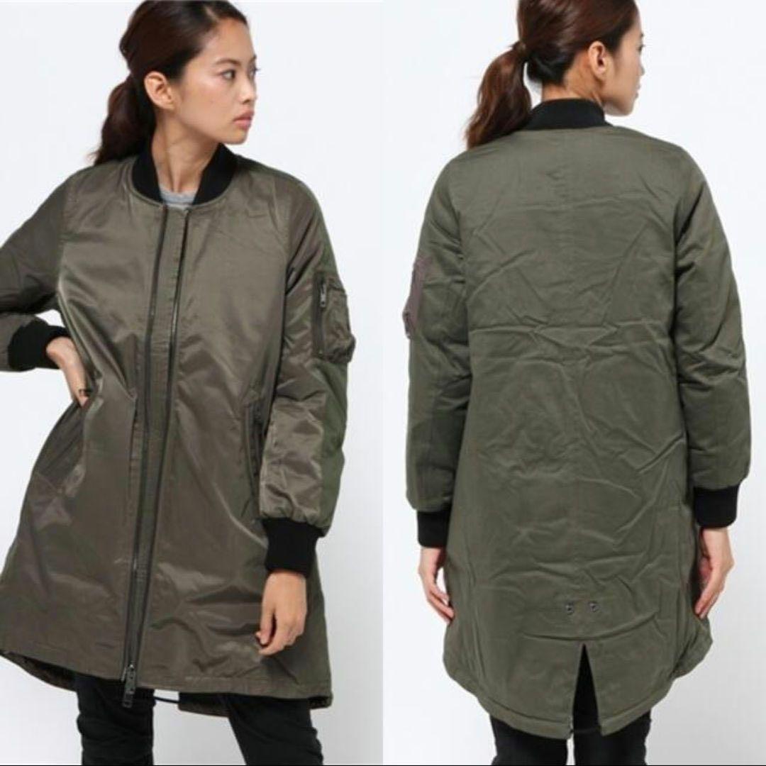 ディーゼル ロング MA-1 ミリタリージャケット レディース DIESEL