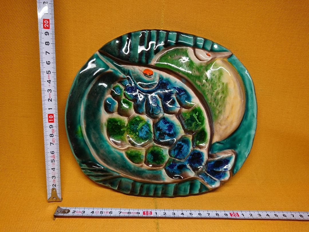 【美品】鳥　bird　バード　壁掛け　陶器　置物　インテリア　工芸品　A3116