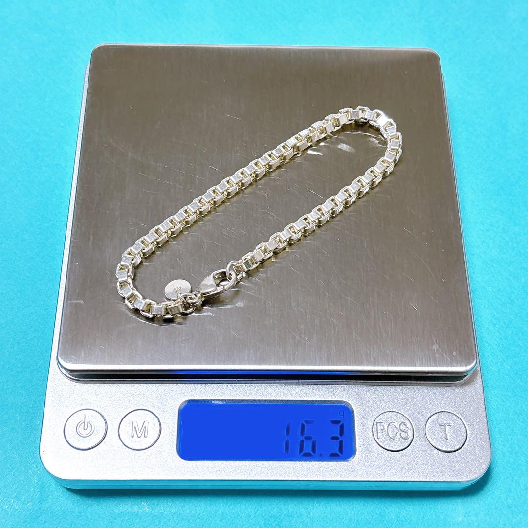【美品】18.7cm ティファニー ベネチアン ブレスレット シルバー925