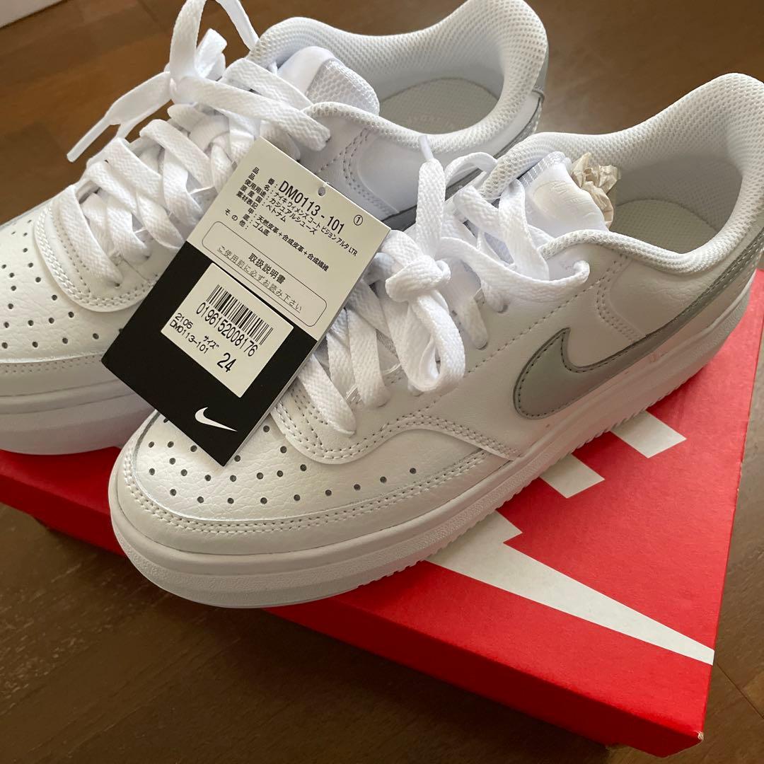 ナイキ スニーカー レディース ホワイト 白 厚底 NIKE 24cm