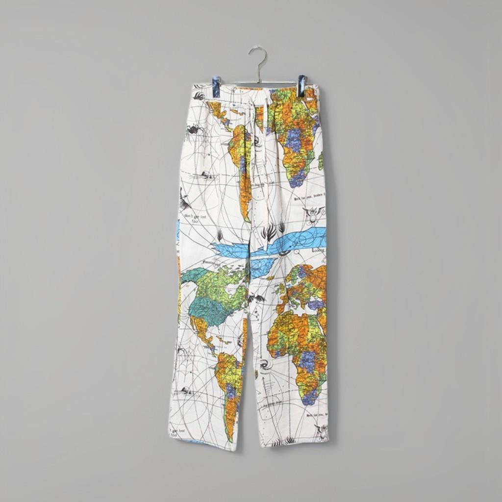 SAINTMICHAEL DR.WOO パジャマパンツ ワールドマップ M