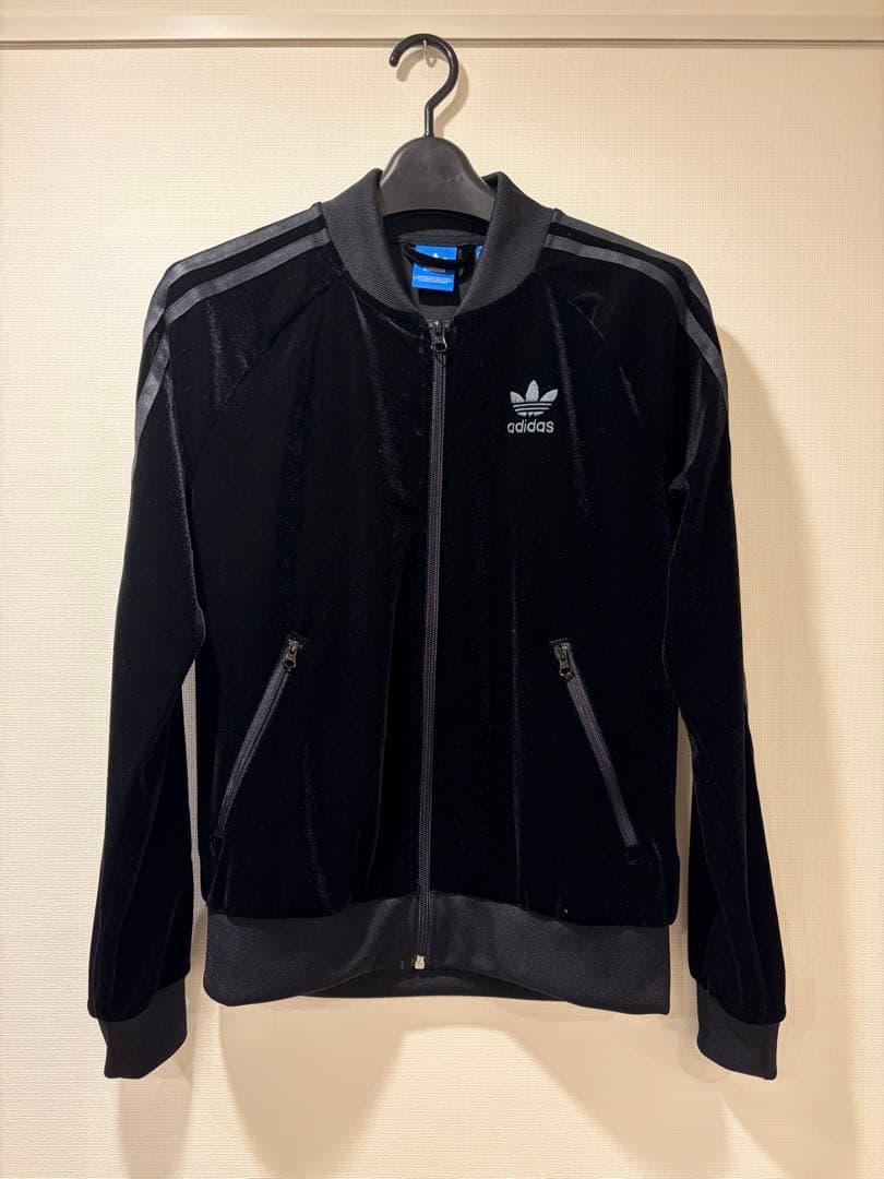 adidas ベロア　トラックジャケット