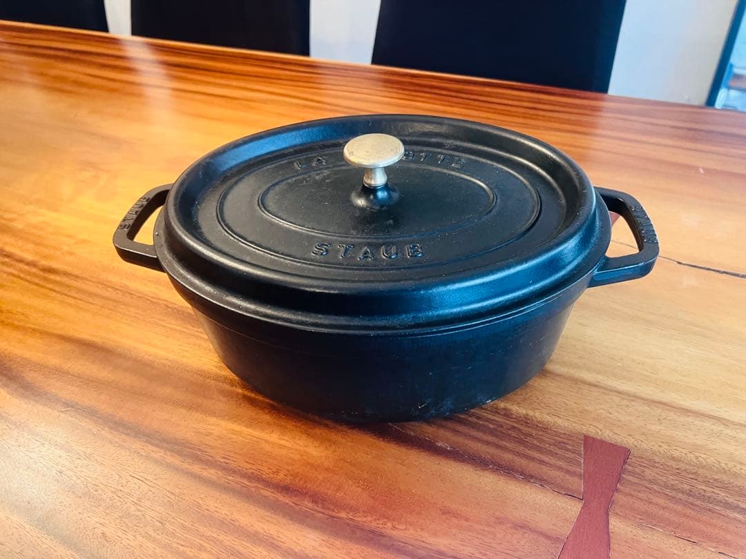 ストウブ　ココット オーバル, ブラック, 鋳鉄