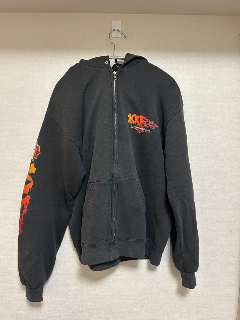 Harley-Davidson フルジップパーカー ブラック