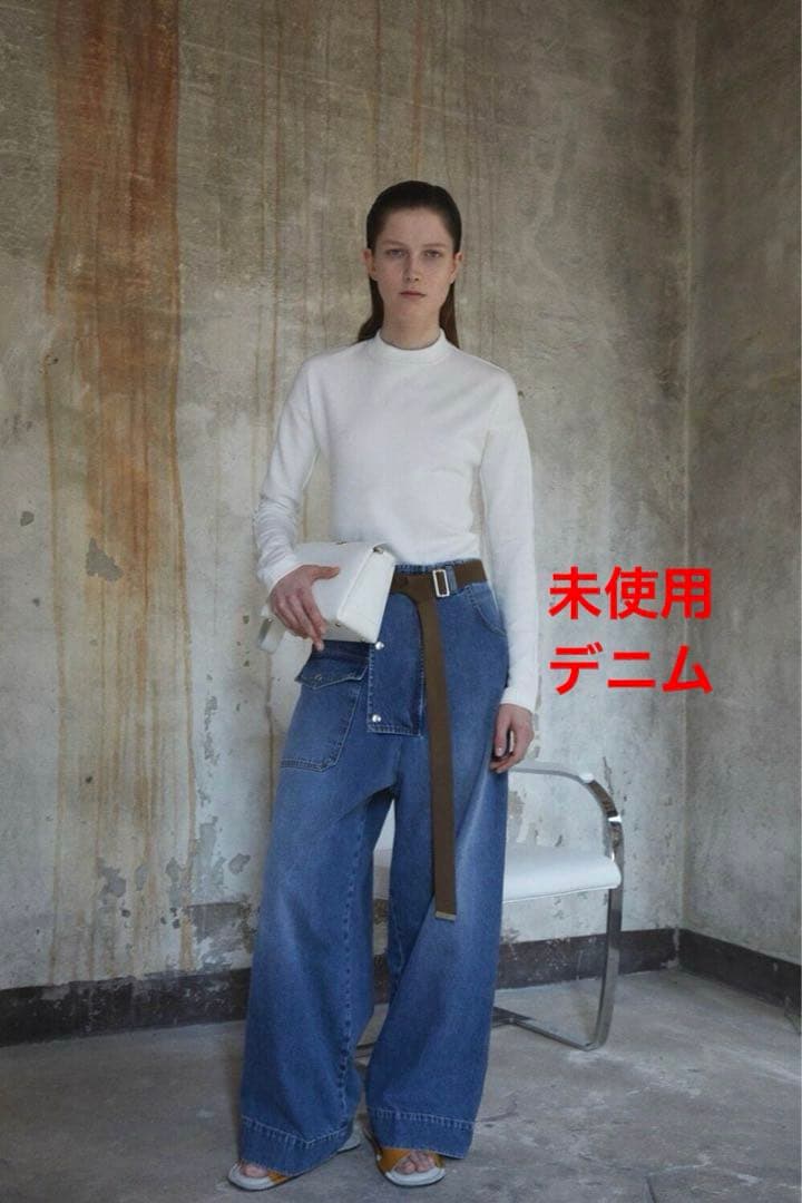 未使用　プランシー　ワイドレッグ　カーゴ　ジーンズ 38