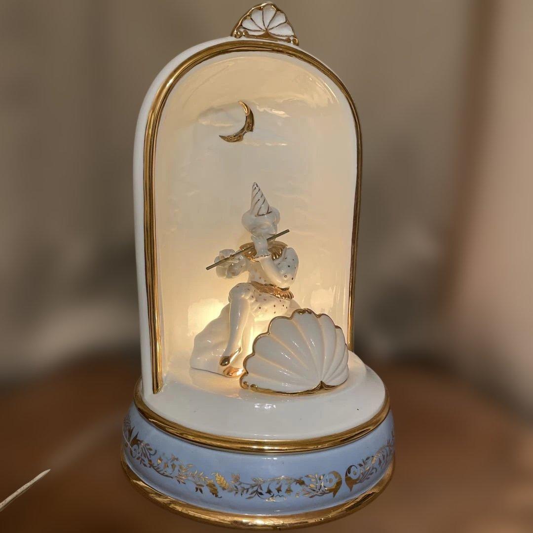 むらいこうじ　「月とピエロ」 瀬戸　陶器ランプ