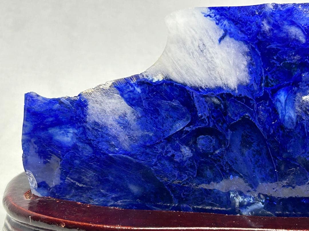 まさ様　マーブル模様が綺麗な「清流の石」ブルーオブシディアン　ポジティブ