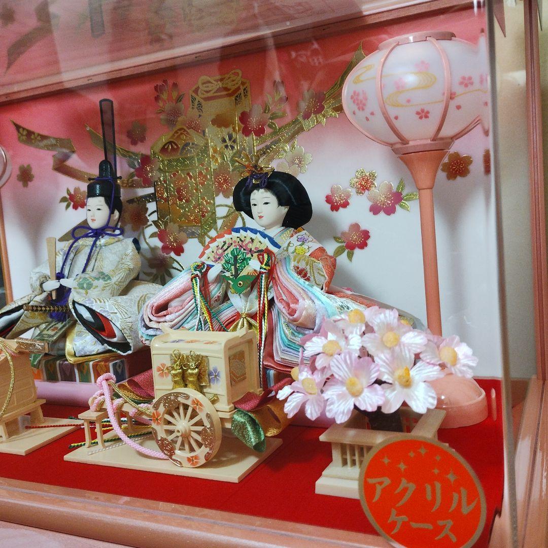 新品 2025年度新作 雛人形 ひな人形（親王飾り）清玉作 パールピンク