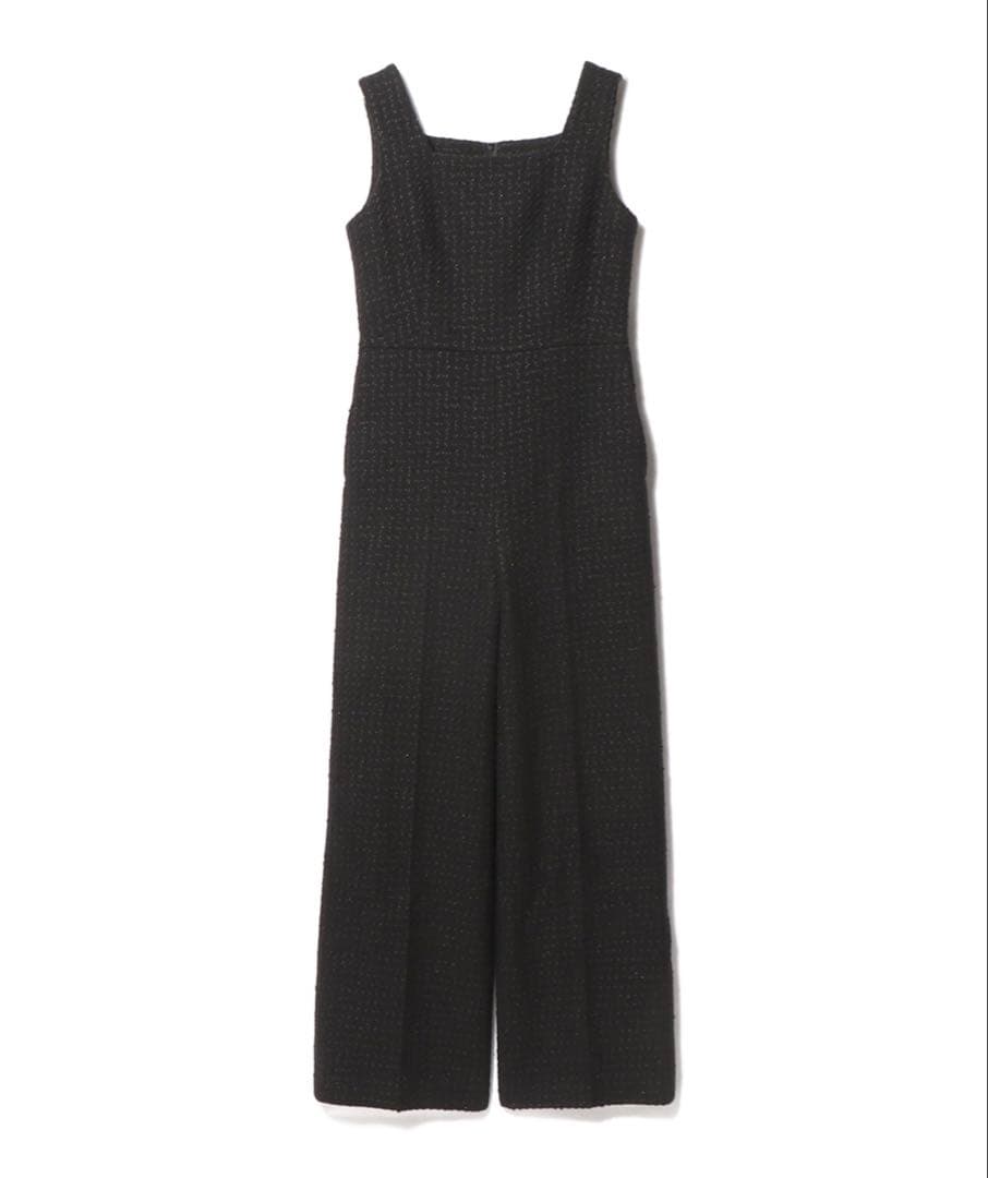 【美品.タグ付き 】ESTNATION ファンシーツイード　オールインワン38